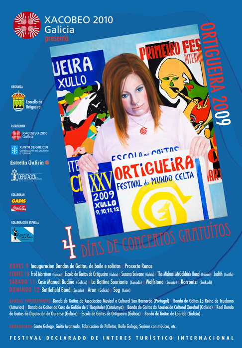 Cartel del festival de Ortigueira 2009
