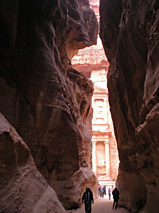 Al Kaznah, desde el Siq, Petra Al Kaznah, desde el Siq, Petra