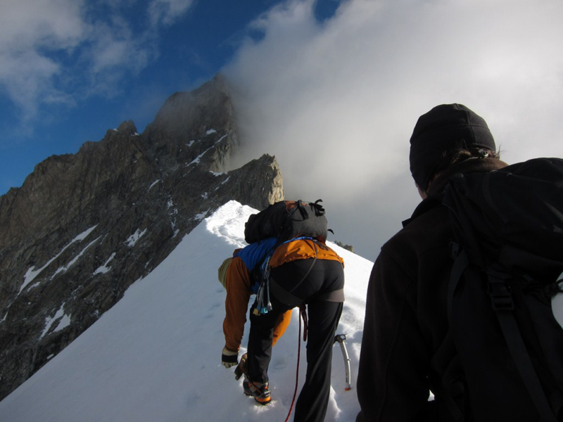 Zinalrothorn en la arista