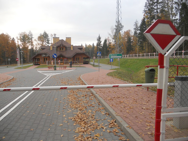 Paso fronterizo de Grudki a Bielorrusia. Podlasie (Polonia)