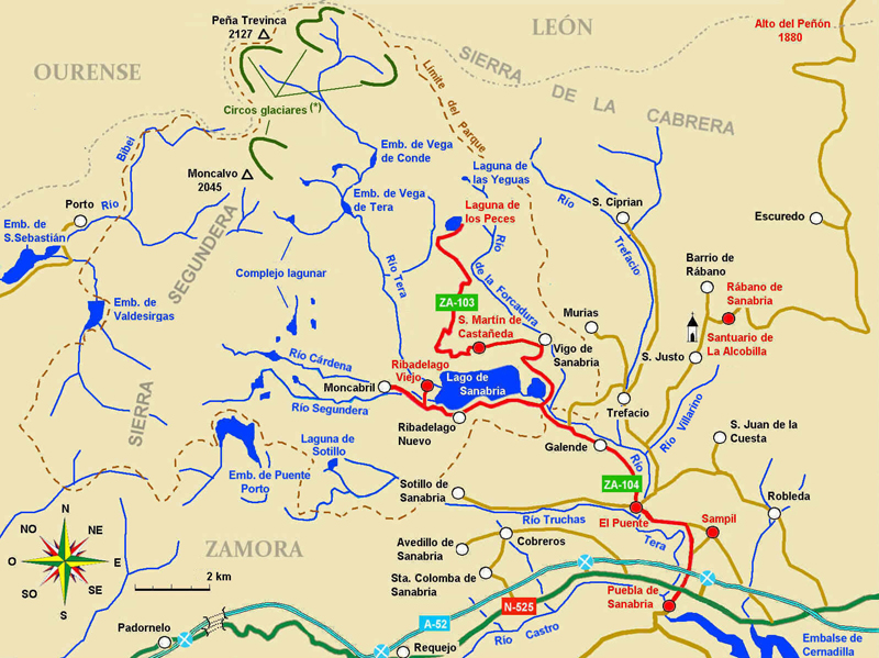 Mapa Sanabria