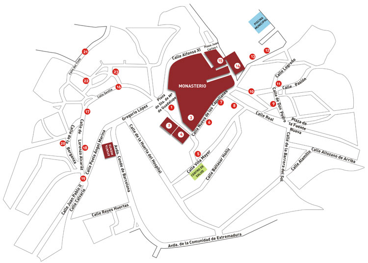 MAPA CALLEJERO DE LA PUEBLA DE GUADALUPE