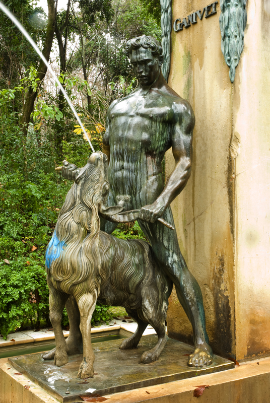 Monumento a Ángel Ganivet, Jardines de la Alhambra