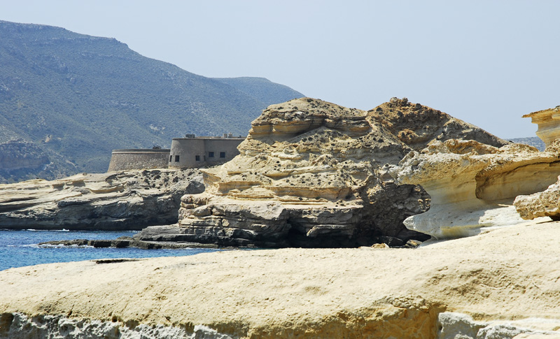 Castillo de San Ramón, El Playazo, Cabo de Gata, Almería Castillo de San Ramón, El Playazo, Cabo de Gata, Almería