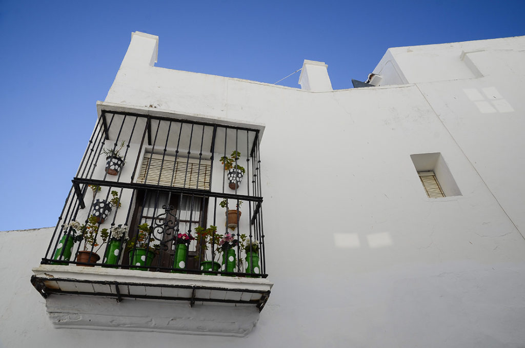 Balcón enrejado
